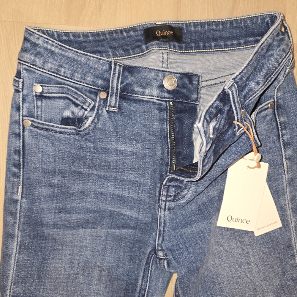 Quince Women's Classic Denim Skinny Jeans/capri/ankle